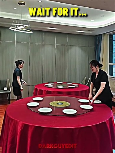 🔥 They make table setting look insanely easy! 😮‍💨 #Aura #Skills #Shorts #Viral