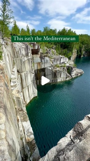 Vermont For Real • Rebecca on Instagram: "Hikes through abandoned quarries are the true gems of Vermont 💦 Graniteville has many deep secrets, including a 70 mile trail network around dozens of quarries. The Millstone Trails cover 1,500 acres of forests with both abandoned and active quarries. Come explore Vermont’s geologic history! ⭐️ This region is the granite capital of the world. Quarries appeared near Barre around 1825, and as word spread about the quality and quantity of “Barre Gray”, sto