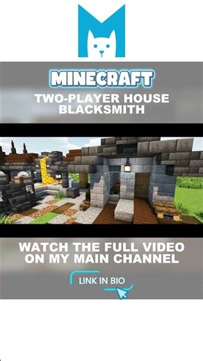 The Perfect DUO Blacksmith House Tutorial #minecraft #shorts