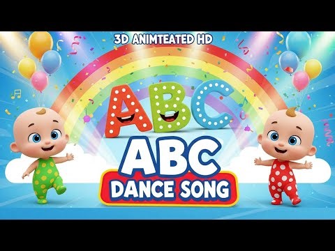 ABC Song for Kids | 3D Animated Alphabet A to Z | Learn & Dance!