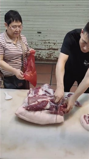 Pork cut | The best piece of meat | Slicing Pork | fresh pork #pig#Farmhousecookedpork#asmr