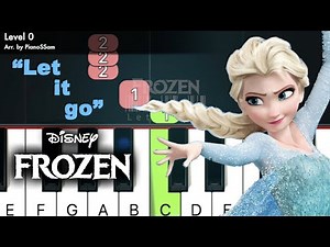 [Beginner] Let it go - Frozen | Piano Tutorial with Finger Numbers