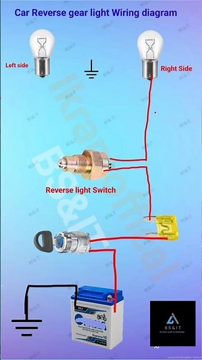 Car Reverse gear light wiring diagram