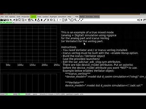 ngspice+verilog cosimulation using xschem