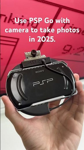 Use PSP Go with camera to take photos in 2025 #retrogaming #pspgo #playstation