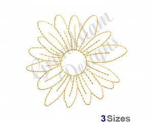 Flower Outline Redwork - Machine Embroidery Design, Embroidery Designs, Embroidery, Embroidery Patterns, Embroidery Files, Instant Download - Etsy