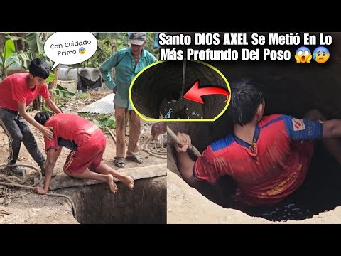 OMG Axel almost drowned 😰 We were all scared in the well 😱😭