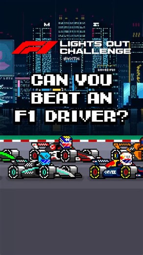 Are you faster than an F1 driver? Prove it! Challenge the legends in our F1 Lights Out Challenge: Singapore GP Edition! #f1 #formula1 | Formula 8-Bit