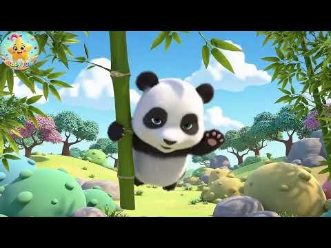 Snuggle Snuggle Baby Panda Swings on Bamboo | Fun Kids Rhyme for Toddlers