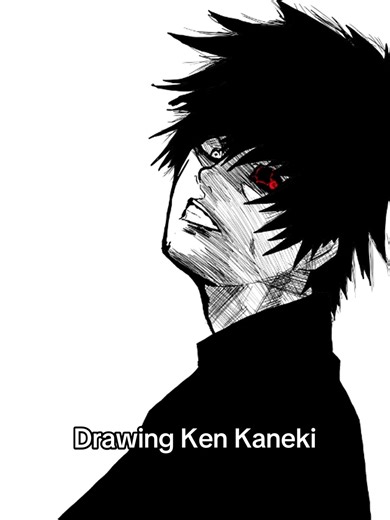 Drawing Ken Kaneki #netflix #art #tokyo