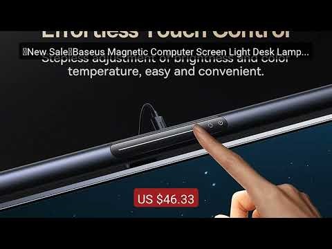 【New Sale】Baseus Magnetic Computer Screen Light Desk Lamp Laptop Ha... — Top Rated 2026 | Buy Now!