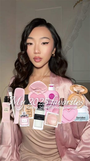 Part 1 of my 2025 favorites!💕🥂✨ #favorites #makeup #beauty #selfcare #2025 💌Brands mentioned: @eos Products @Victoria’s Secret @Charlotte Tilbury @Givenchy @TORRIDEN US @TIRTIR Inc. @진.짜 릴리바이레드 @ColourPop Cosmetics @Tangle Teezer @Diorbeauty @Morphe Cosmetics @Hourglass Cosmetics @Haus Labs @Judydoll US