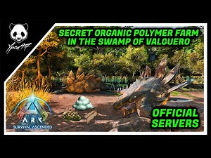 The Secret Organic Polymer Farm In The Swamp Of Valguero | ARK: Survival Ascended