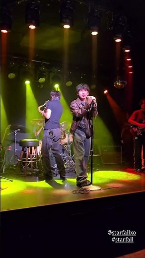 Clip of starfall singing “best part” during his headline show soundcheck at the Moroccan Lounge
