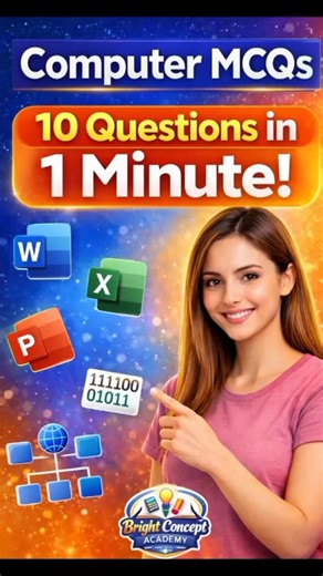 “Computer basic important MCQs | MS Word, Excel, PowerPoint, Binary, Network, OS | Exam Tips” #mcq