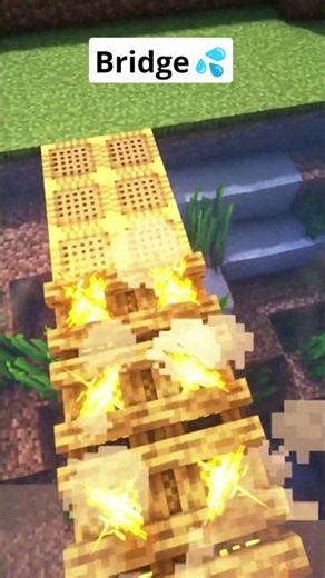 Minecraft Easy Bridge💦 #shorts