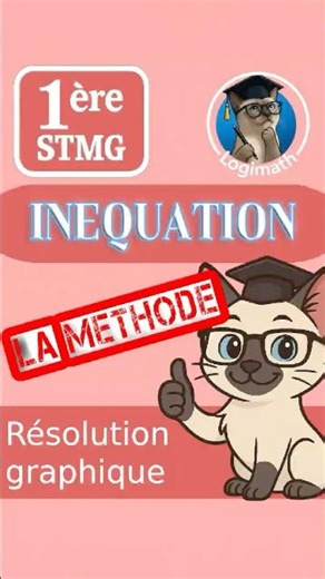 📈 Inéquations 🔥 Résolution graphique facile | 1ère STMG #maths #STMG #bac #inequation