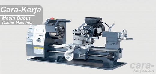 Prinsip Cara Kerja dan Bagian Bagian Mesin Bubut