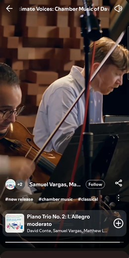 David Conte Piano Trio No. 2 . #music #concert #violin #art