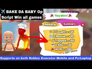 ✈️ BAKE DA BABY 👶🏻 SCRIPT | WIN EVERY GAME EASILY | Supports Both Mobile and Pc Executors