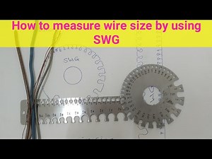 What is SWG/How to measure wire size in SWG/wire gauge explains #electrical #SWG