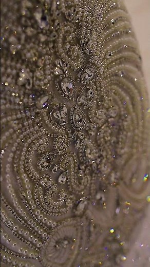 AM869 Mermaid wedding dress sew with beading and crystal bridal salon