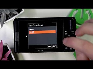 SONY ZV-1 II – How to Enable or Disable Time Code Output