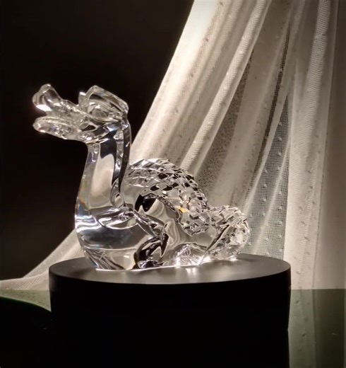 Baccarat Crystal Dragon Figurine - Etsy