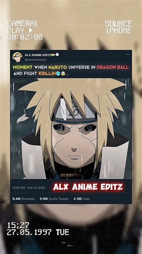 Naruto Verse Vs KRILLIN Fight 🤯#tweening