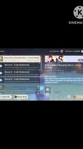 Genshinimpact redeem code of version "Luna III" Go and collect fast... #genshinimpact#genshinplayer