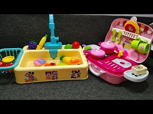 6:49 Minutes Satisfying Unboxing Disney Minnie Mouse Toy, kitchen set Toy Set pink 🩷 kitchen ASMR