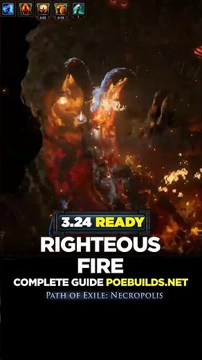 [POE 3.24] RIGHTEOUS FIRE COMPLETE GUIDE - Poe Builds #shorts #pathofexile #poebuilds #poe