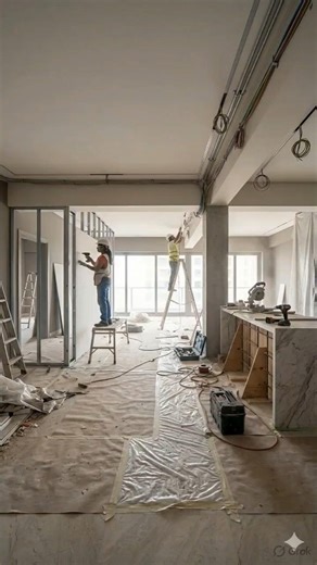 Modern Apartment Restoration–Full Transformation from Old to Luxury Living #restoration #satisfying