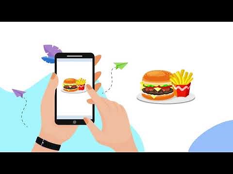 Food Delivery Service Animation || Motion Graphics