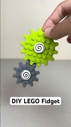 DIY LEGO Gear Fidget Spinner ⚙️ #shorts #lego