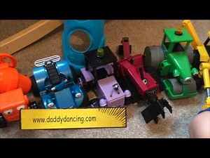 Bob the builder vehicles video toy review scoop, travis, dizzy, roley, benny, scrambler