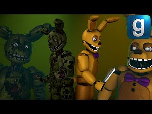 Gmod FNAF | Spring Stylized Sinister Scorch Nightmare Springtrap Pill Pack! (FNAF 3 Part 2 Updated)