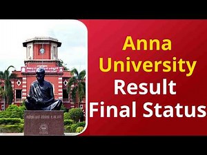 Anna University Results Status Update Today