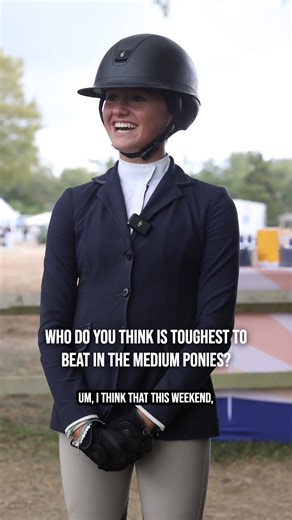 This year's pony hunter championships went to Cisy Zhou, Finley Baras and Kenzie Smith - and we caught up with each of them to find out who they think will be the toughest to beat in today's $2,500 Pony Hunter Classic! | The Hampton Classic Horse Show