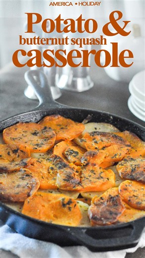 Elisabeth Cascalheira on Instagram: "Journey to the Kitchen 🇺🇸 Potato and Butternut Squash Casserole is an old recipe from Martha Stewart that my mom and I made for one year. Recipe > https://lizzylovesfood.com/potato-and-butternut-squash-casserole/ #ThanksgivingDinner #ThanksgivingFood #ThanksgivingRecipes #HolidayRecipes #ThanksgivingCooking #PumpkinEverything #Stuffing #CranberrySauce #TurkeyTime #Foodie #floridafoodblogger"