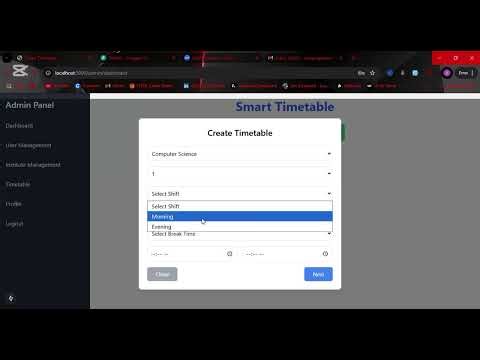 Smart Timetable Management System | Simplifying Scheduling for Educational Institutions