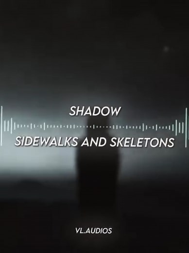 Dark Aesthetic Audio Edits Using Shadow by Sidewalks and Skeletons