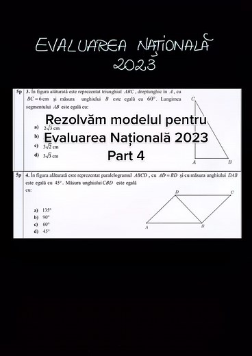 Trecem la part 5? #matematica #educational #invatapetiktok #prepp #evaluareanationala #clasaa8a #rezolvari #subiectul2 #geometrie