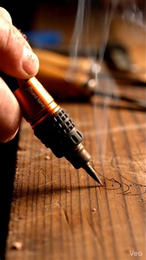 Mini Wood Burning Pyrography Tool – Heated tip tool for burning detailed designs into wood.#tools