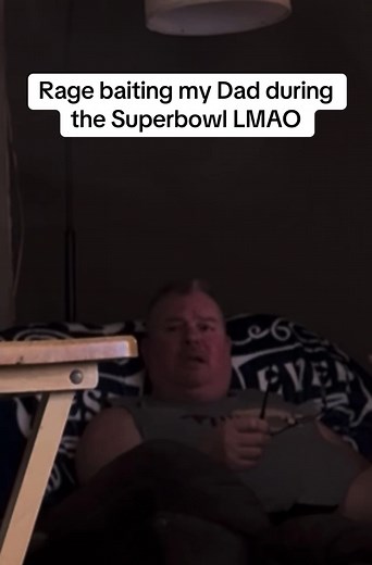 Rage Baiting My Dad During the Superbowl