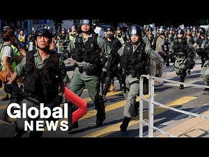 Hong Kong protests: Riot police intercept, arrest protesters as violence continues