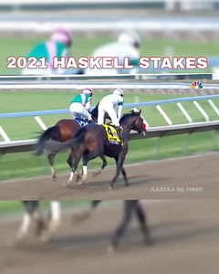 The $1 million Haskell Invitational ended spectacularly, unfortunately, and in disqualification as Hot Rod Charlie, who crossed the wire a nose in front of Mandaloun, was taken down and placed last for causing Midnight Bourbon to clip heels and fall at the eighth pole. With Mandaloun coming through along the rail and odds-on favorite Hot Rod Charlie on the outside of the three horses, Hot Rod Charlie suddenly drifted in two or three paths. Paco Lopez on Midnight Bourbon, caught between Hot Rod C