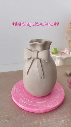 Creating Adorable Bow Vases with Handmade Ceramics