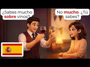 🇪🇸 15 Wine Bar Spanish Conversations for Beginners (A1-A2) | Ordering Wine & Recommendations