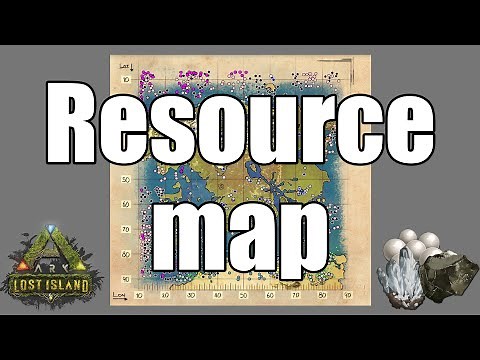 ARK Lost Island Resource Map (Official!)